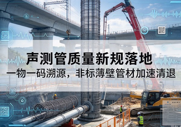 鄄城声测管质量新规落地，一物一码溯源，非标薄壁管材加速清退